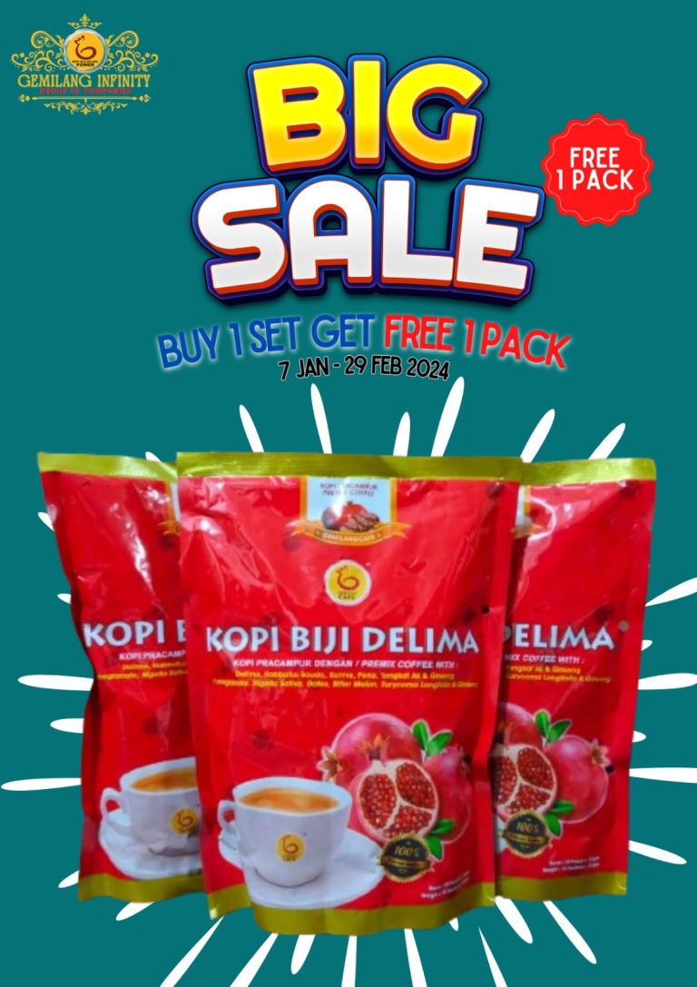 Daftar Reseller – FREE 1 pek Kopi Biji Delima