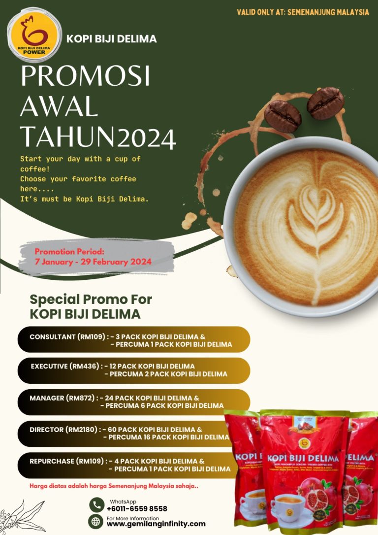 Promosi Kopi Biji Delima Jan-Feb 2024